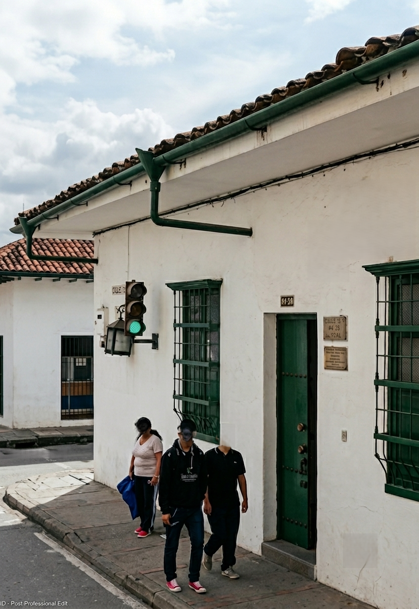 Fachada de referencia del consultorio